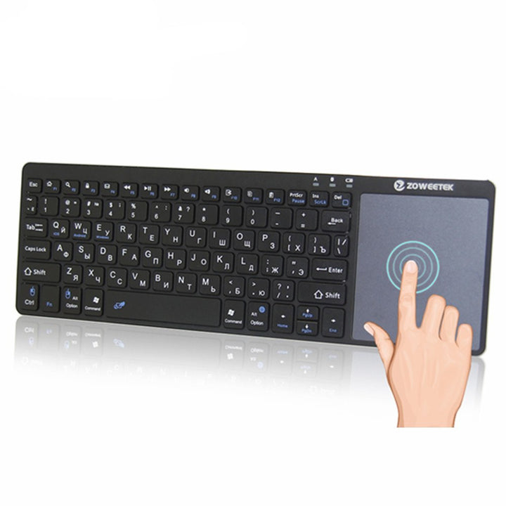 mini teclado sem fio bluetooth russo inglês espanhol