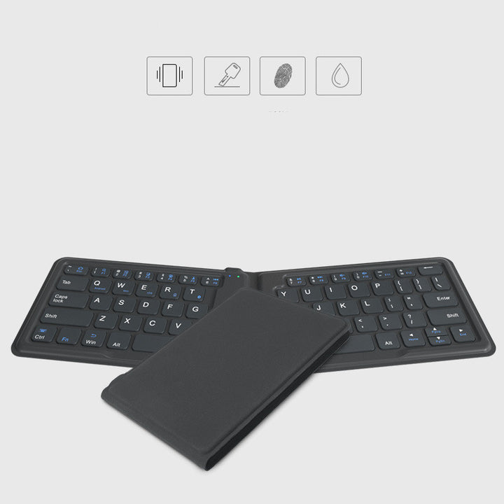 Compatível com Apple, teclado Bluetooth dobrável aeroespacial, telefone tablet