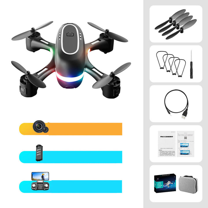 Mini Avião de Controle Remoto LED Gradiente de Fotografia Aérea