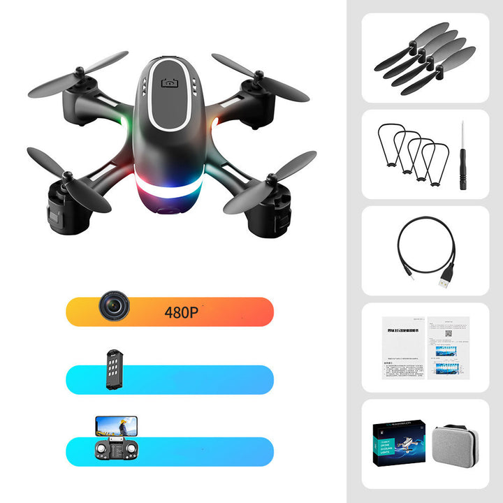 Mini Avião de Controle Remoto LED Gradiente de Fotografia Aérea