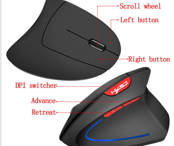 Souris ergonômico vertical Bluetooth Gamer Souris