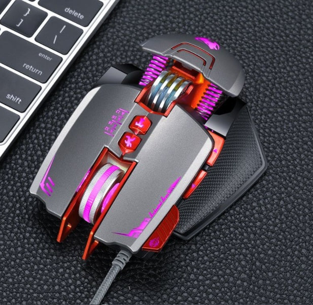 Máquina de jogos com mouse para jogos Thunder Wolf V9