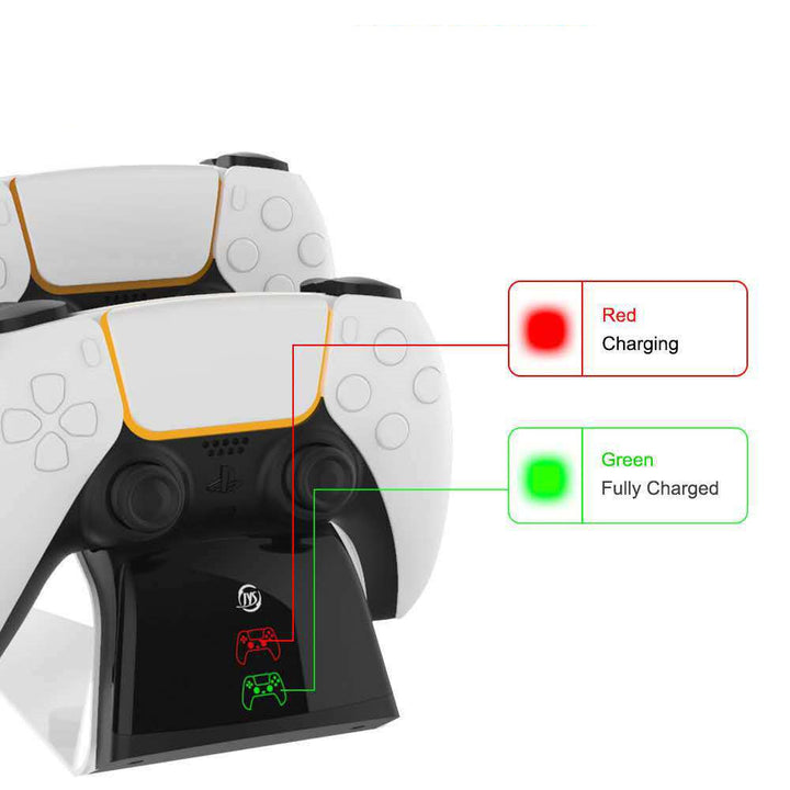 Estação de carregamento de contato do controlador PS5 com carregador duplo para gamepad PS5