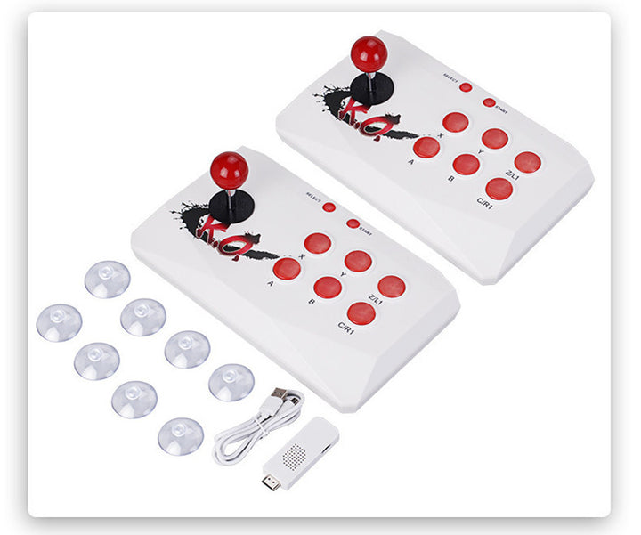 Console de jogos de joystick duplo sem fio HD, arcade de luta