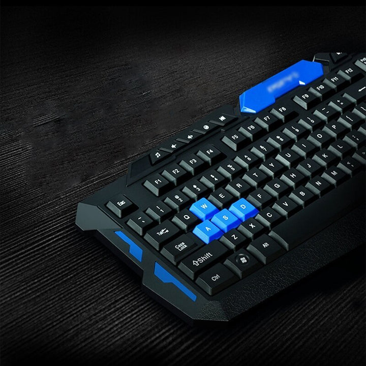 Teclado para jogos sem fio Mouse Combo Ergonomia Óptico à prova d'água para PC