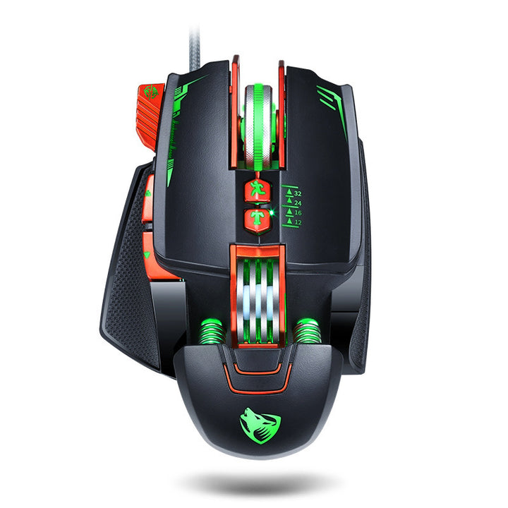 Máquina de jogos com mouse para jogos Thunder Wolf V9