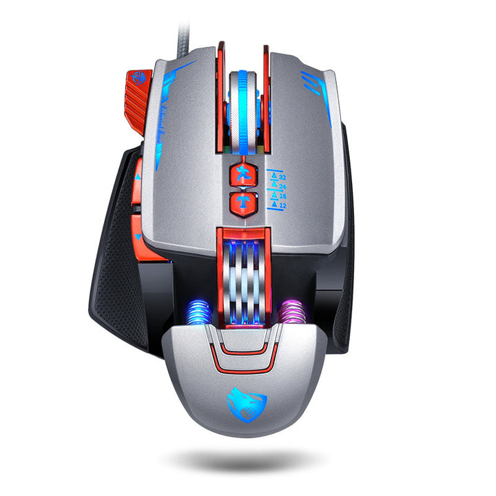 Máquina de jogos com mouse para jogos Thunder Wolf V9