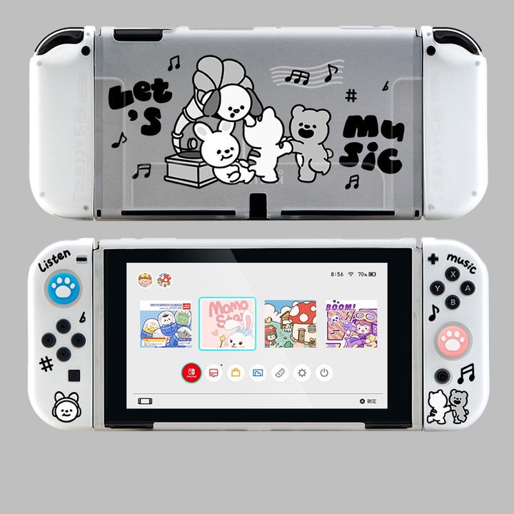 Capa macia de silicone transparente do console de jogos