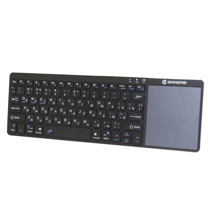 mini teclado sem fio bluetooth russo inglês espanhol