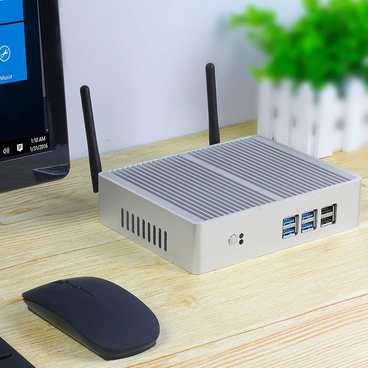 Mini pc doméstico intel core i7-4500U i5-4200U windows 10 linux htpc hdmi vga display 300m wifi gigabit ethernet robusto ipc