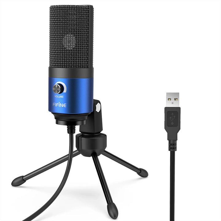 Fifine Metal USB Condenser Recording Microphone For Laptop  Windows Cardioid Studio Recording Vocals  Voice Over,Video-K669