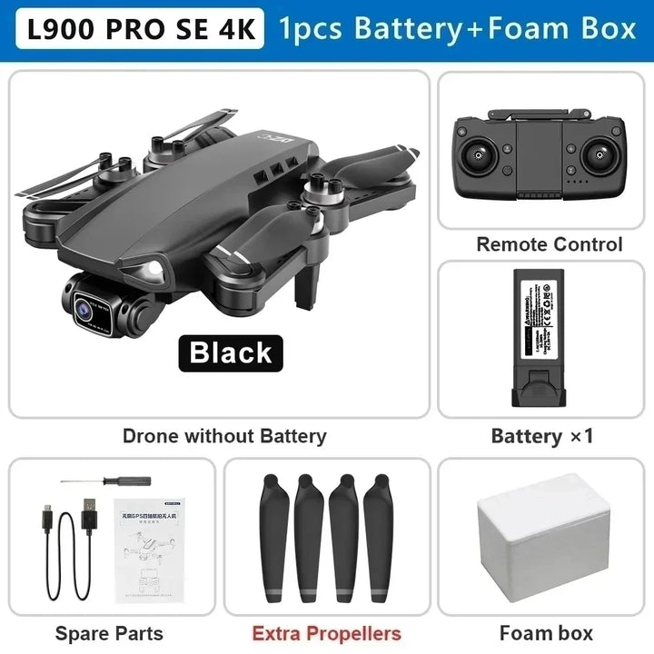 L900 Pro SE MAX GPS Drone 4K Câmera Dual HD Profissional 5G WIFI 360°