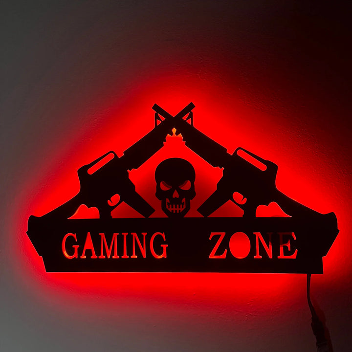 Customized Skull Silhouette Acylic Gaming LED Neon Sign, Manga Wall Lamp Plaques,Cool Birthday Gift,RGB Night Light Art Lamp