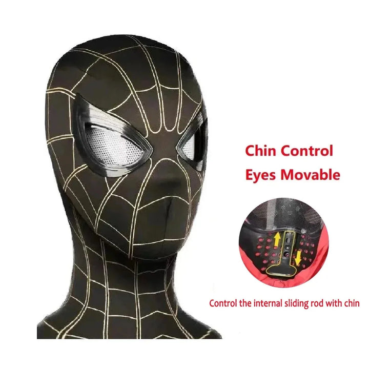 Máscara do Homem-Aranha Olhos Controle Remoto Móvel Máscara do Homem-Aranha Peter Parker