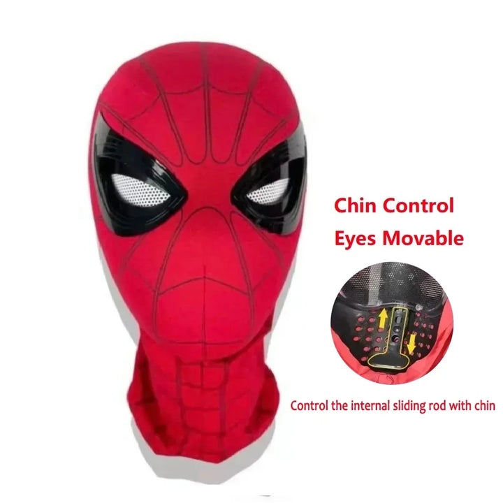 Máscara do Homem-Aranha Olhos Controle Remoto Móvel Máscara do Homem-Aranha Peter Parker