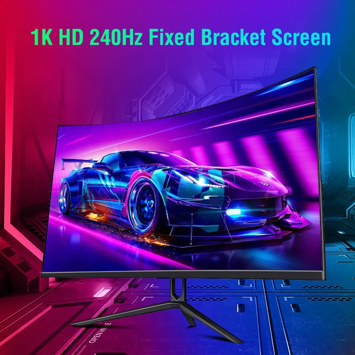 Anmite 27" FHD 240hz Curved Gaming Computer Monitor HDR USB-C FHD [1920 x 1080] 240HZ PCHDMI Ultra-thinscreen Display