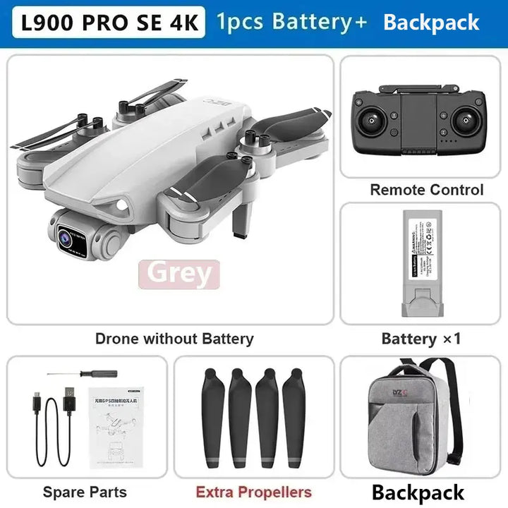 L900 Pro SE MAX GPS Drone 4K Câmera Dual HD Profissional 5G WIFI 360°