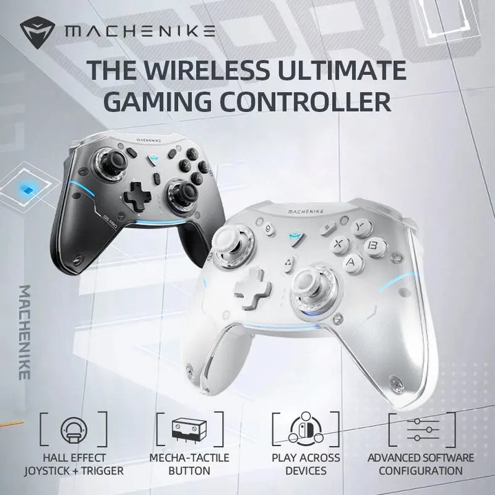 Gamepad controlador de jogos sem fio machenike g5 pro elite hall gatilho joystick mecha-botões táteis para switch pc android ios