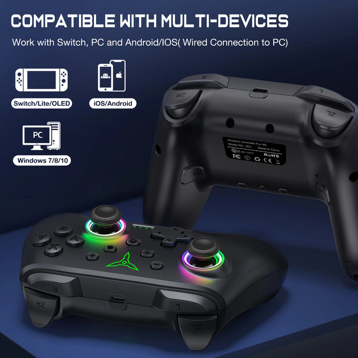 Controlador para Nintendo Switch/Switch OLED/Switch Lite/PC/Gamepad móvel