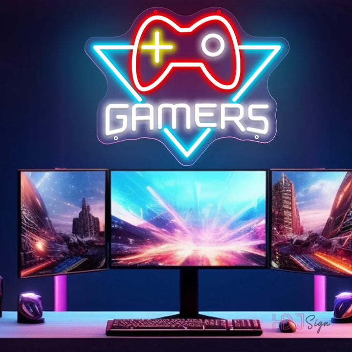 Gaming Neon Led Sign Bedroom Wall Decora Game Room Neon Lights Sign USB Party Bar Club Gamer Room Decoration Neon Night Lights