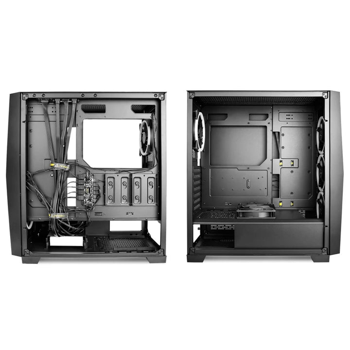 Antec DF800 FLUX PC Case Caixa lateral de vidro ATX Mid Tower Support 360 Water Cooled Side Computer Case com 5 peças