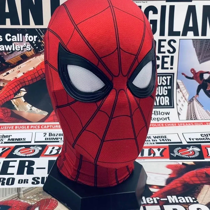 Máscara do Homem-Aranha Olhos Controle Remoto Móvel Máscara do Homem-Aranha Peter Parker