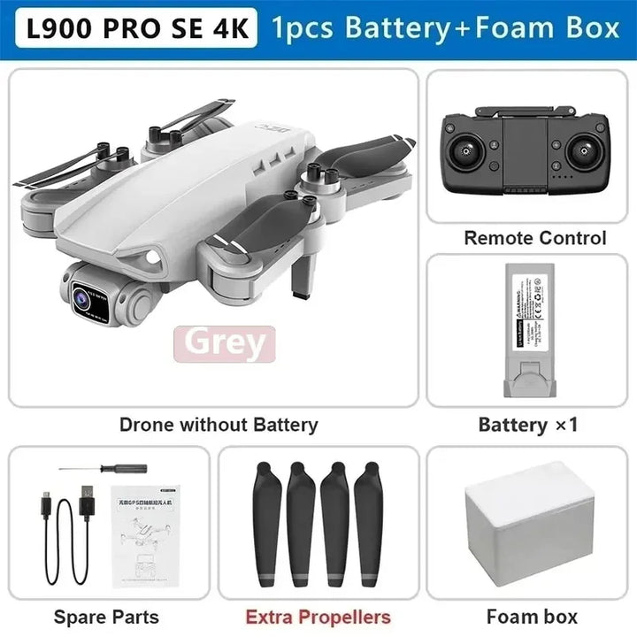 L900 Pro SE MAX GPS Drone 4K Câmera Dual HD Profissional 5G WIFI 360°