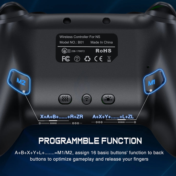 Controlador para Nintendo Switch/Switch OLED/Switch Lite/PC/Gamepad móvel