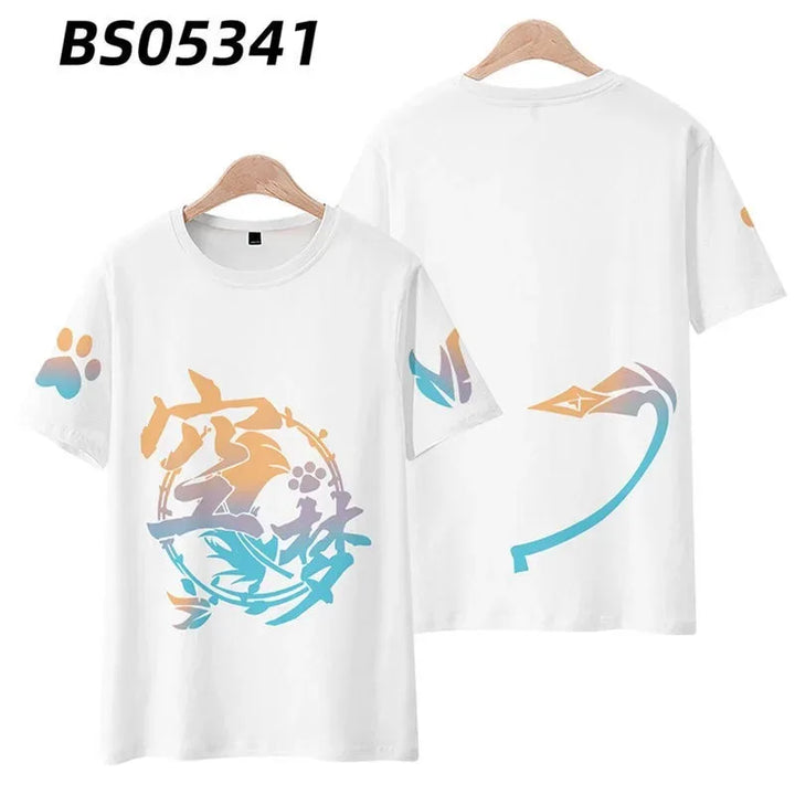 Honkai Impact 3 Style 3D Printing T-Shirt Summer Fashion