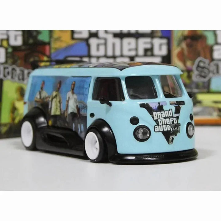 MINIBOX 1/64 Scale GTA T1 RWB Van Speed ​​Alloy Van Car Model Classic Adult Souvenir Gift Static Display Boy Toy Hobby Collection