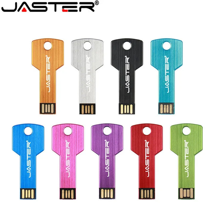 Pen drive usb 2.0 em forma de chave, pen drive à prova d'água 4gb 8gb 16gb 32gb 64gb