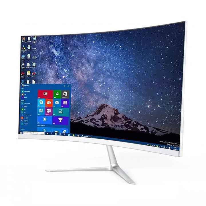 Monitor curvado de 24/27 polegadas, 75hz, competição de jogos, 23.8 "mva, tela de exibição de computador, entrada hdd completa