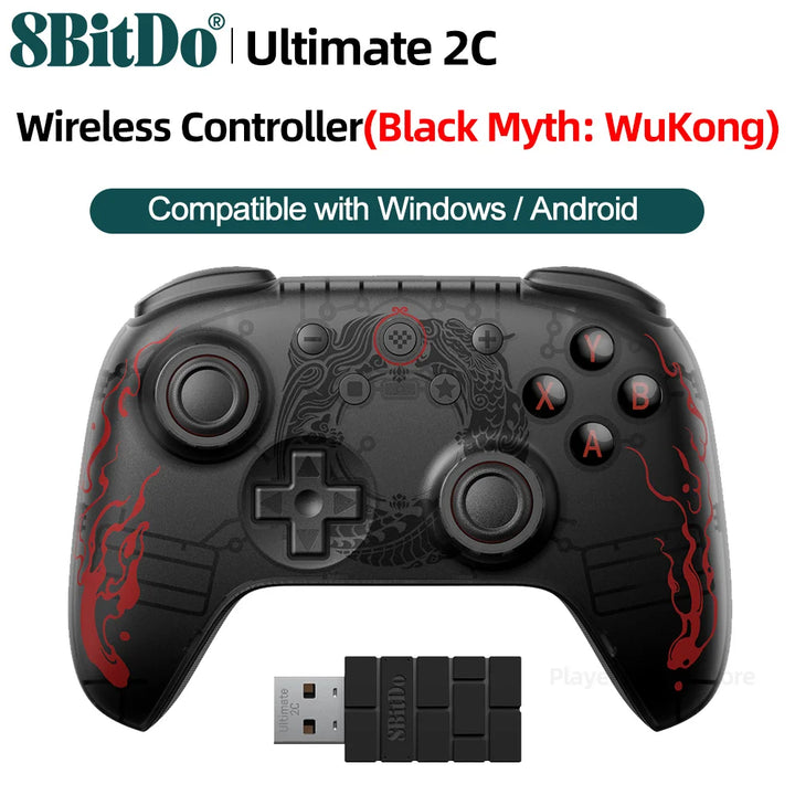 gamepads pc preto mito wukong final 2c controlador de jogos sem fio ou com fio windows 10 11 vapor raspberry pi android