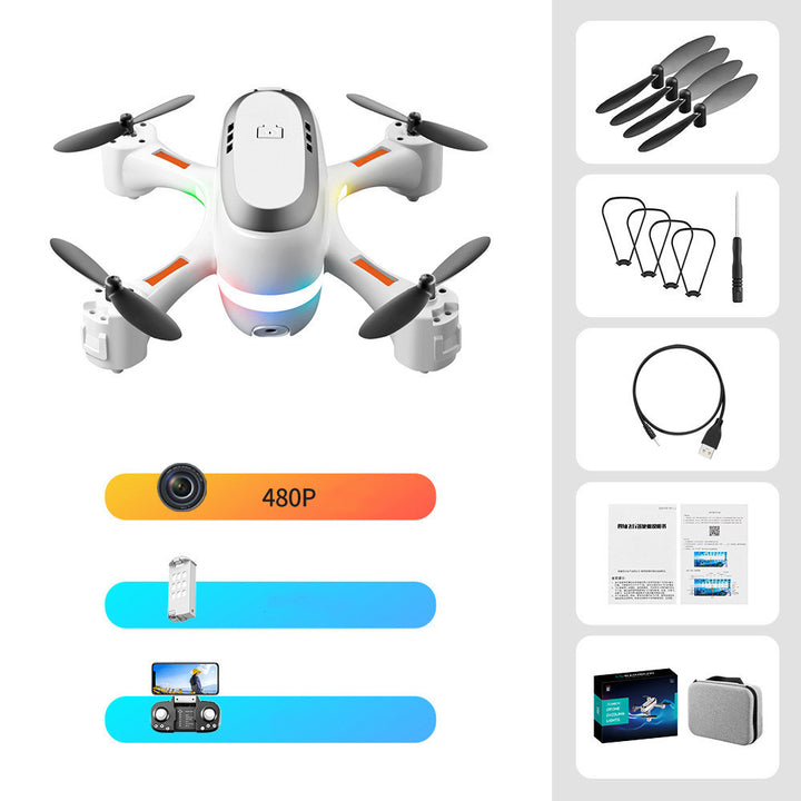 Mini Avião de Controle Remoto LED Gradiente de Fotografia Aérea