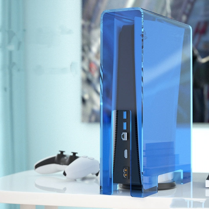 caixa de armazenamento acrílico ps4 slim host refrigeração jogo console proteção